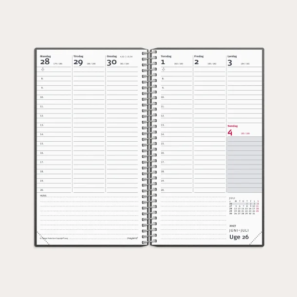 Studie L�rerkalender | A6 | matsort | 2026/2027 |