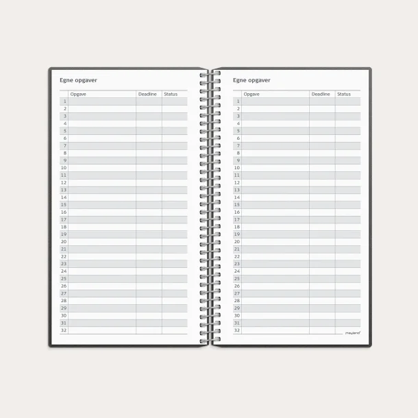 Studie L�rerkalender | A6 | matsort | 2026/2027 |