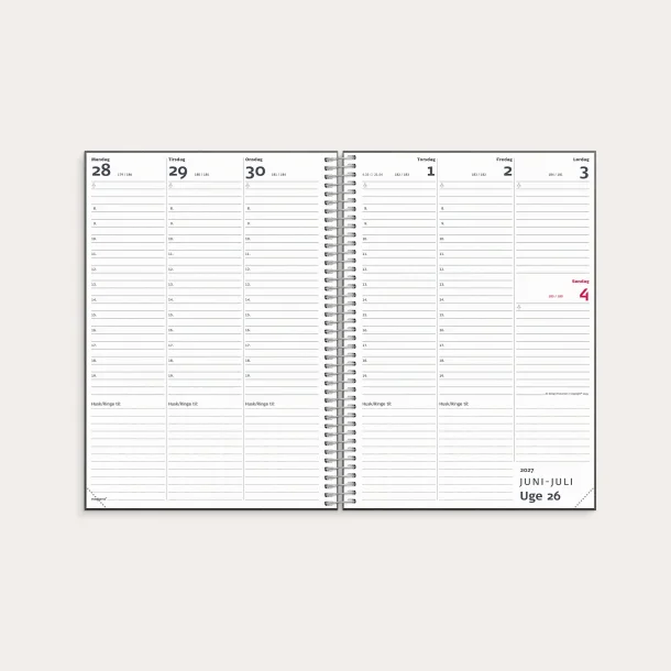Studie L�rerkalender | A5 | matsort | 2026-2027 |
