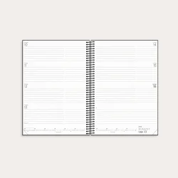 Studie Organizer &amp; Notes | A5 | ugekalender | sort | 2026/2027 |