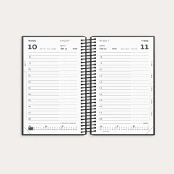 Studie mini | dagkalender | sort | genbrugskarton | 2026/2027 |