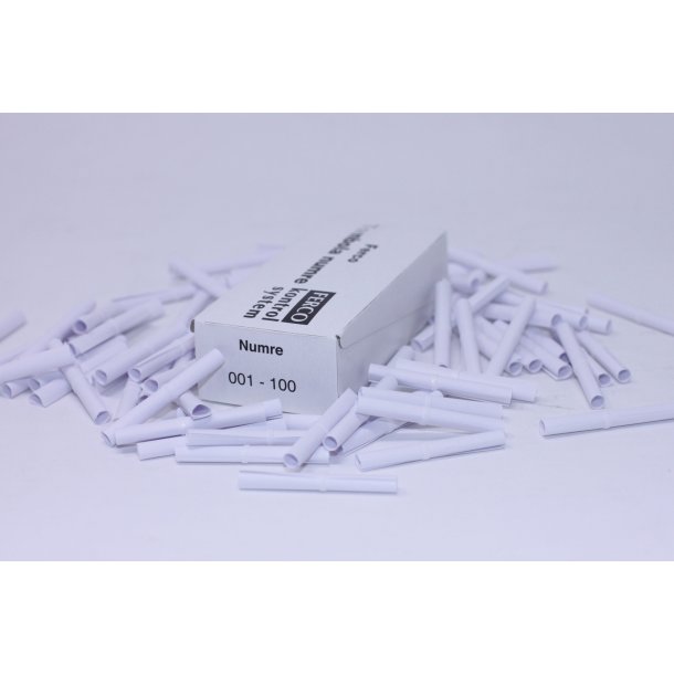 Tombolanumre 1-100 | Hvid |