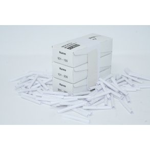 Tombolanumre 1-300 - Hvid