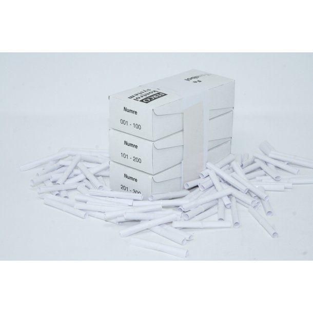 Tombolanumre 1-300 - Hvid