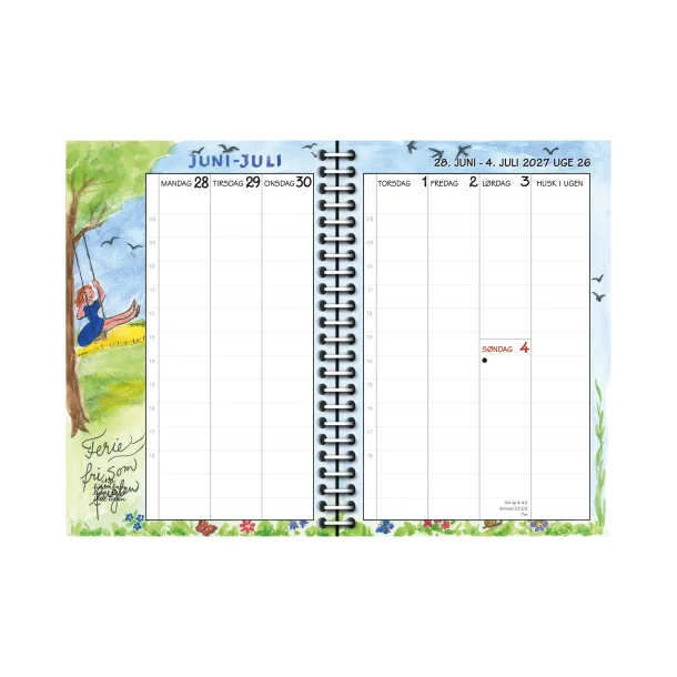 Ugekalender | 2027 | med kolonner |
