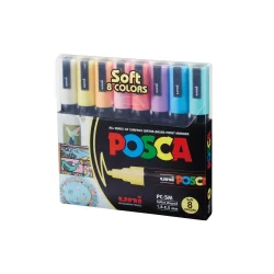 Uni Posca | PC-5M | 8 pastelfarver |