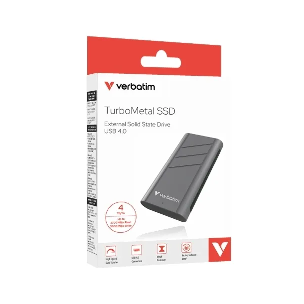 VERBATIM TurboMetal SSD USB 4.0 4TB