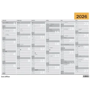 Vgkalender | A4 | 2026 | DK