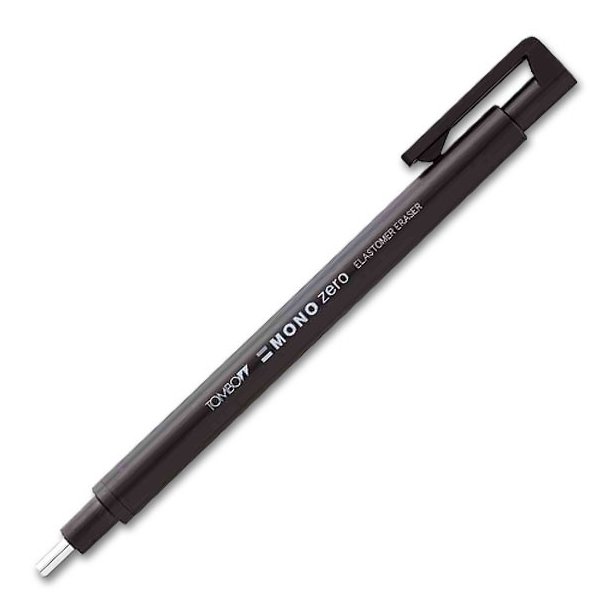 Viskelder pen Tombow MONO zero 2,3mm sort
