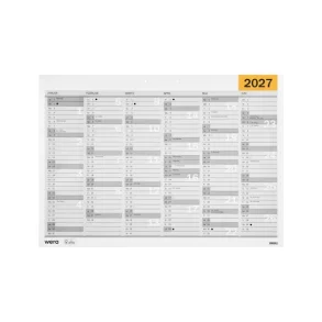 Wera v�gkalender | A3 | 2027 | 