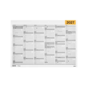 Wera v�gkalender | A4 | 2027 |