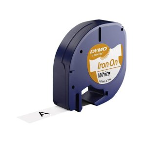 DYMO LetraTag Stryglet tape - 12mm x 2m, Hvid