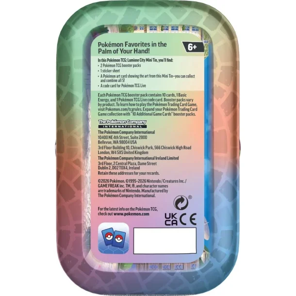 Pok�mon Mini Tin - Lumiose City Mini Tin | 5. juni 2026 |