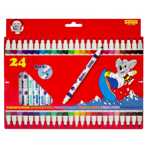 Fibertusser "tyk/tynd" 24stk