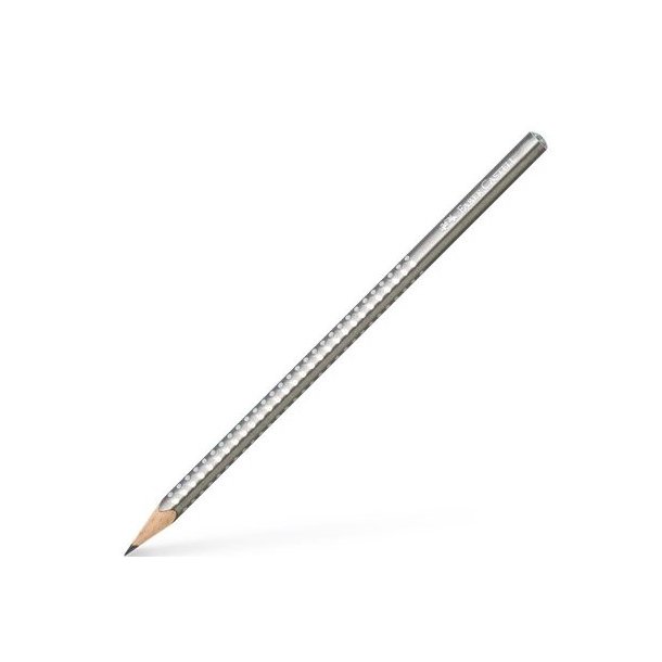 Faber-Castell GRIP blyant | Spakle S�lv |