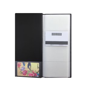 Visitkortmappe m/96 lommer sort