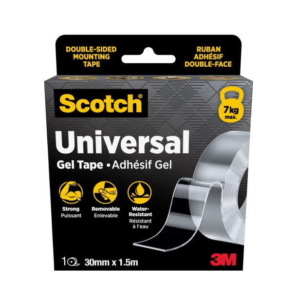 Scotch gel tape double sided transparent 30mmx1,5m