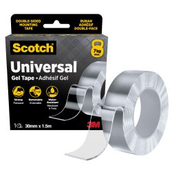 Scotch gel tape double sided transparent 30mmx1,5m