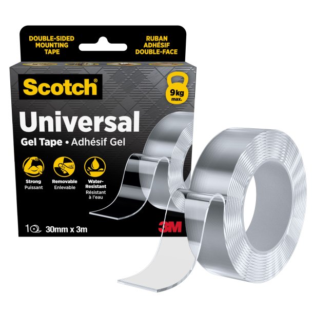 Scotch gel tape double sided transparent 30mmx3m