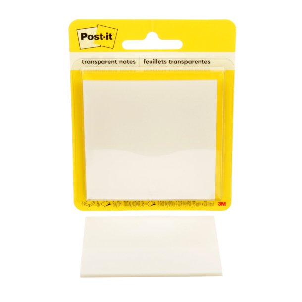Post-it Notes transparent 73x73 36sh retail