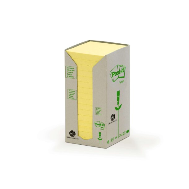 Post-it Notes 76x76 recycled gul (16)