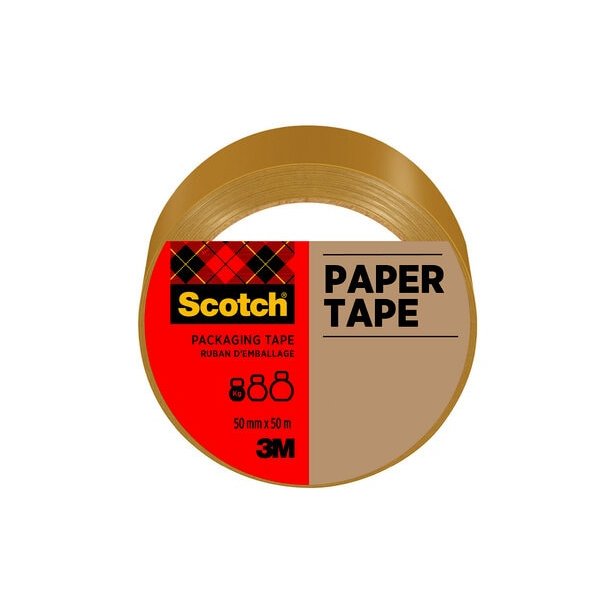 Papirtape Scotch, Brun, 50&nbsp;mm x 50 m, 1 rulle/pakke