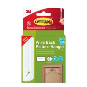 Command billedoph�ng til tr�d, hvid, 3 kroge/6 strips