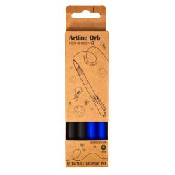 Artline Orb ballpoint pen ECO-GREEN 1.0 2 Blue 2 Black (4)