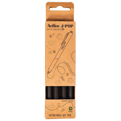 Artline J-POP Gel Pen ECO-GREEN 0.7 Black (4)