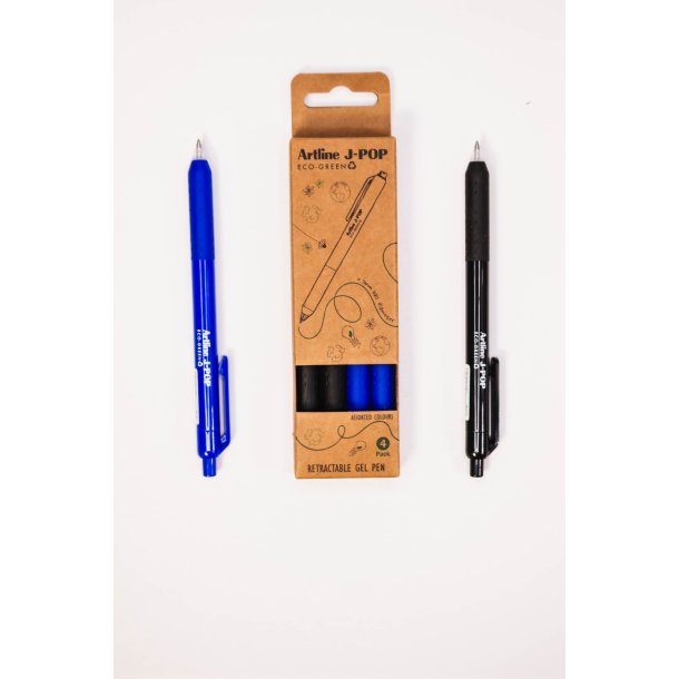 Artline J-POP Gel Pen ECO-GREEN 0.7 2 Blue 2 Black (4)
