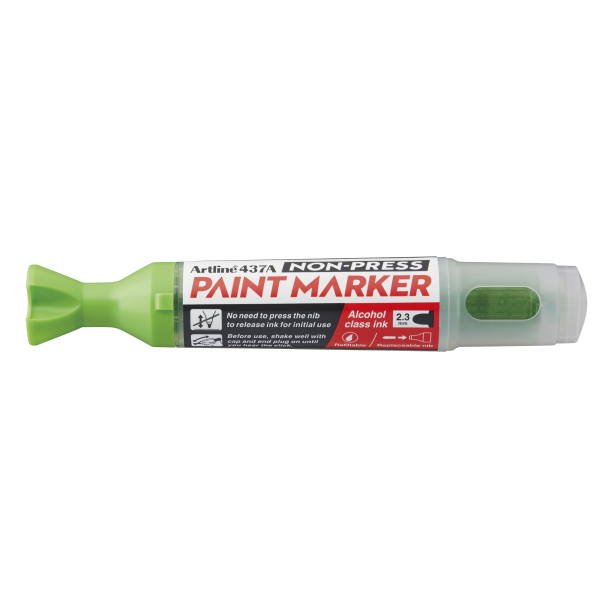 Artline Non-press paint marker 437A Yellow Green