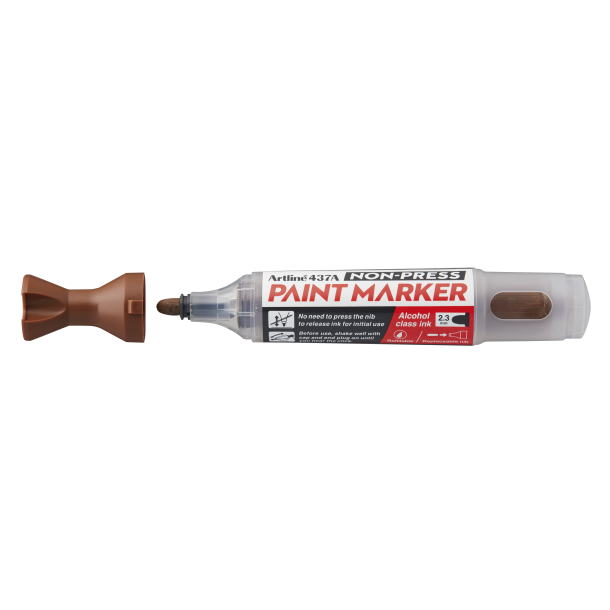 Artline Non-press paint marker 437A Brown