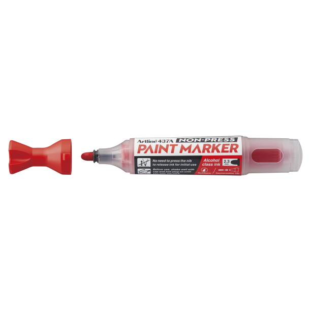 Artline Non-press paint marker 437A Red