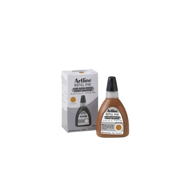 Artline Non-press 437A refill ink 60ml Brown