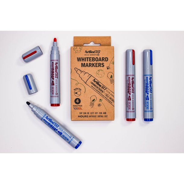 Artline 517 ECO-GREEN Whiteboard blue red (4)