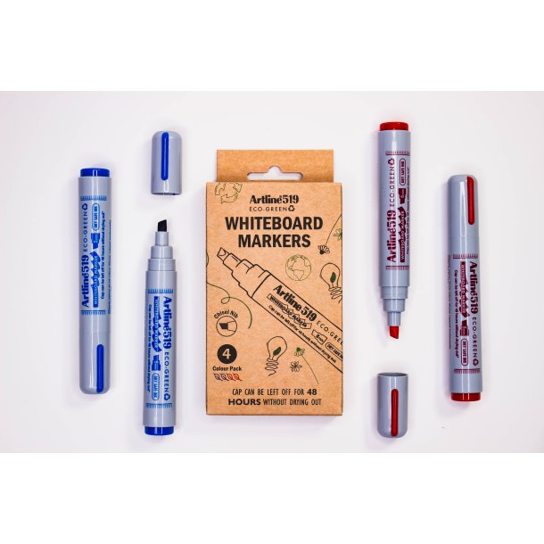 Artline 519 ECO-GREEN Whiteboard blue red (4)