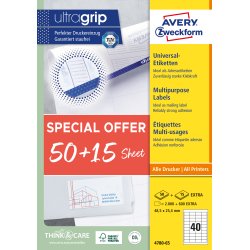 Avery Universaletiketter 48,5x25,4mm Promotion (2600)