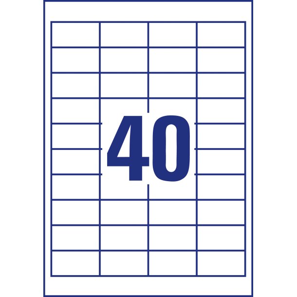 Avery Universaletiketter 48,5x25,4mm Promotion (2600)
