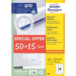 Avery Universaletiketter 70x36mm Promotion (1560)