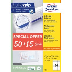 Avery Universaletiketter 70x37mm Promotion (1560)