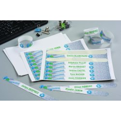 Festivalarmb�nd printbar 265x18mm hvid (100)