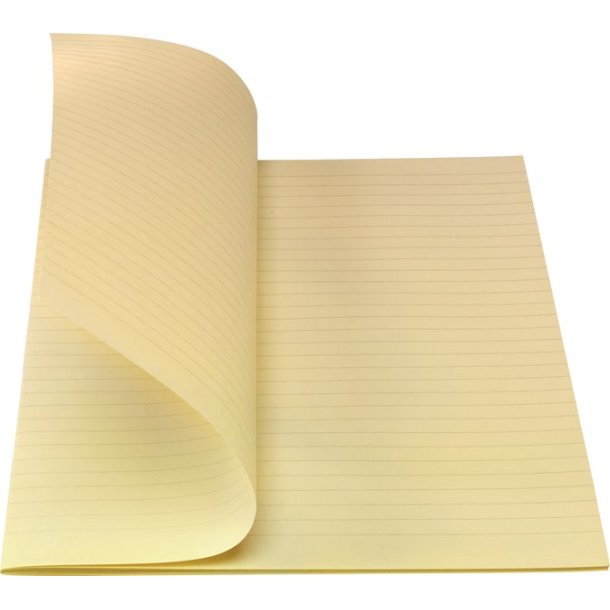 Bantex Konceptpapir, gult, linjeret (250)
