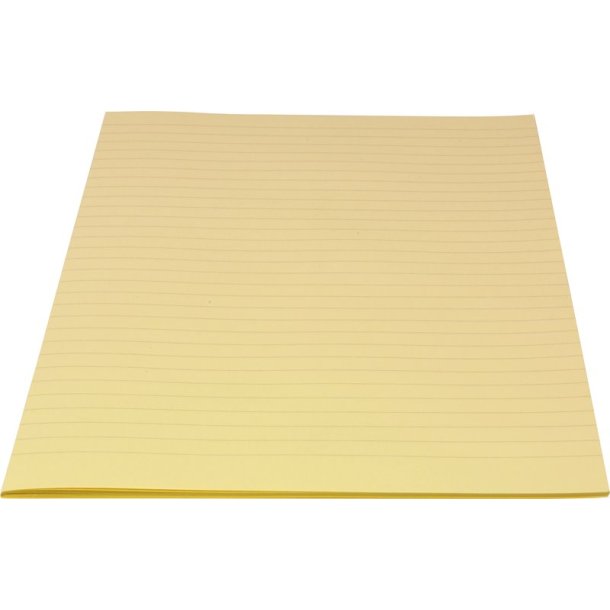 Bantex Konceptpapir, gult, linjeret (250)