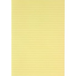 Bantex Konceptpapir, gult, linjeret (250)