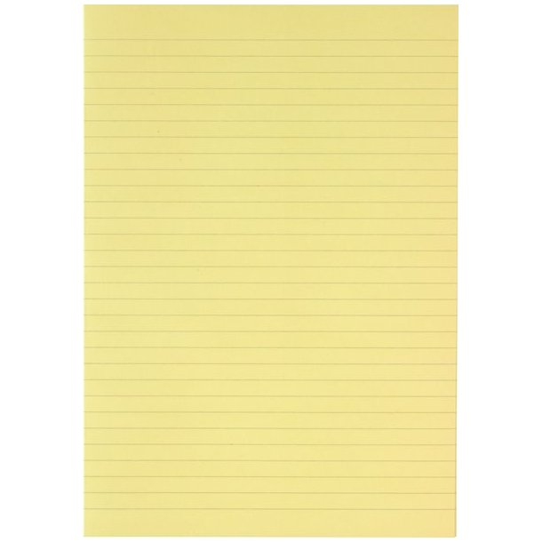 Bantex Konceptpapir, gult, linjeret (250)