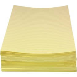 Bantex Konceptpapir, gult, linjeret (250)