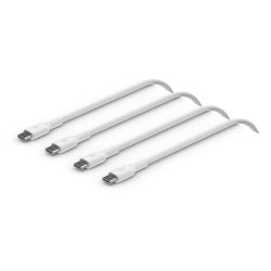USB-C to USB-C PVC 1m Twin Pack, White