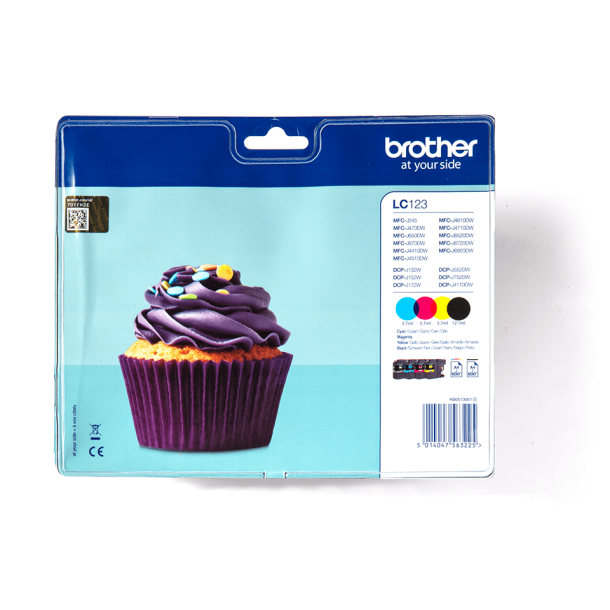 LC123VALBP CMYK ink multipack