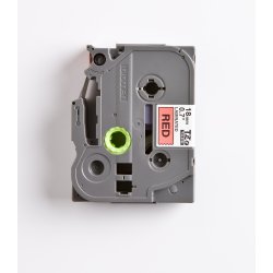 Brother TZe Tape - 18mm x 8m, R�d (sort skrift)