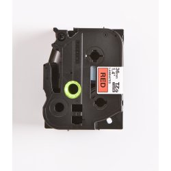 Brother TZe Tape - 36mm x 8m, R�d (sort skrift)